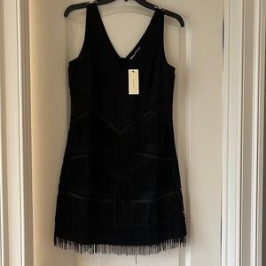 Skies are Blue Fringe Mini Dress